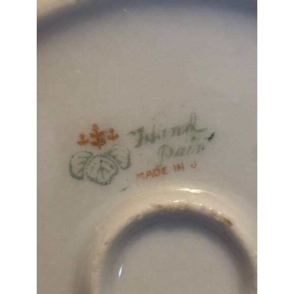 Vintage Japan Hand Painted Landscape Scene Superfine China Covered Sugar and Cre - Picture 12 of 12